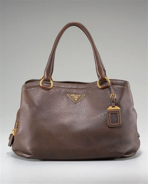 prada cervo deerskin leather tote|Prada Cervo Deerskin Tote with Shoulder Strap.